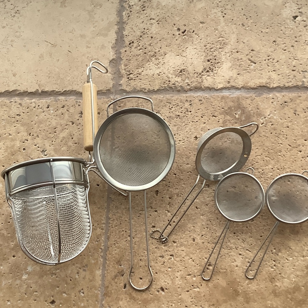 5 piece kitchen Mesh Strainer Set